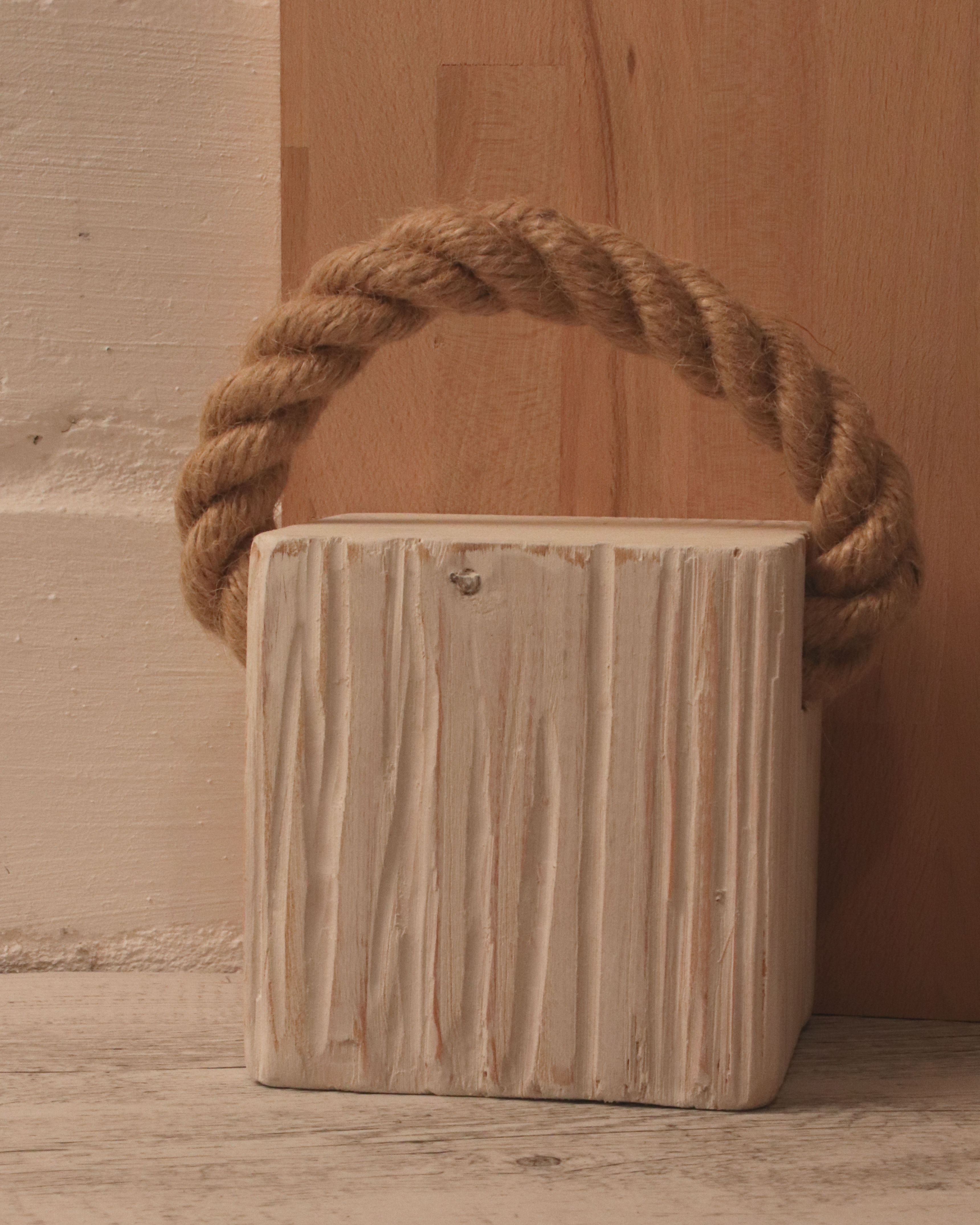 Türstopper Wood aRT© Vintage Weiss Türstopper Wood aRT© Vintage Weiss